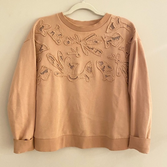 Banana Republic Womans Pink Crew Neck Sweater Size Small - Picture 2 of 14